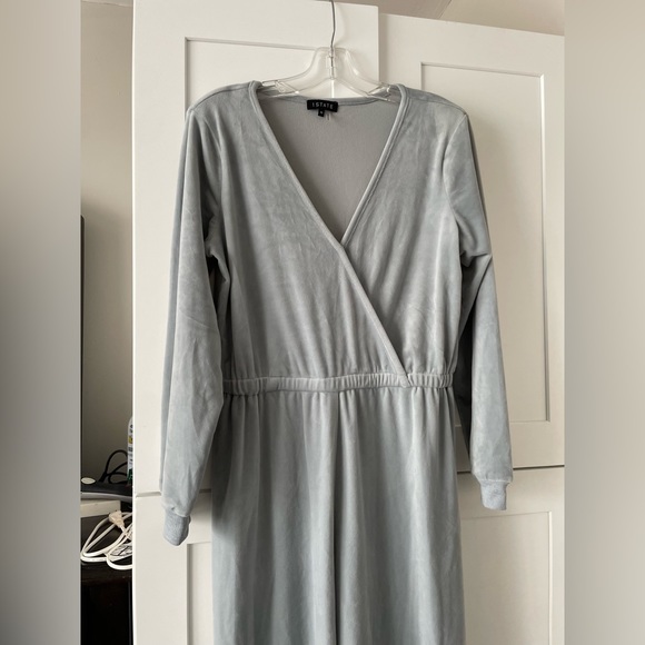 Long Sleeve Cross Front Jumpsuit - Picture 2 of 7